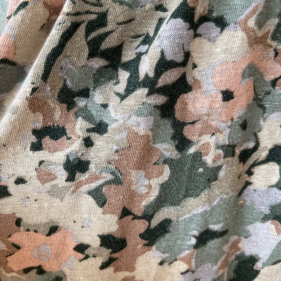 Anthropologie Maeve muted floral puff sleeve top blouse size M casual office - Picture 13 of 16